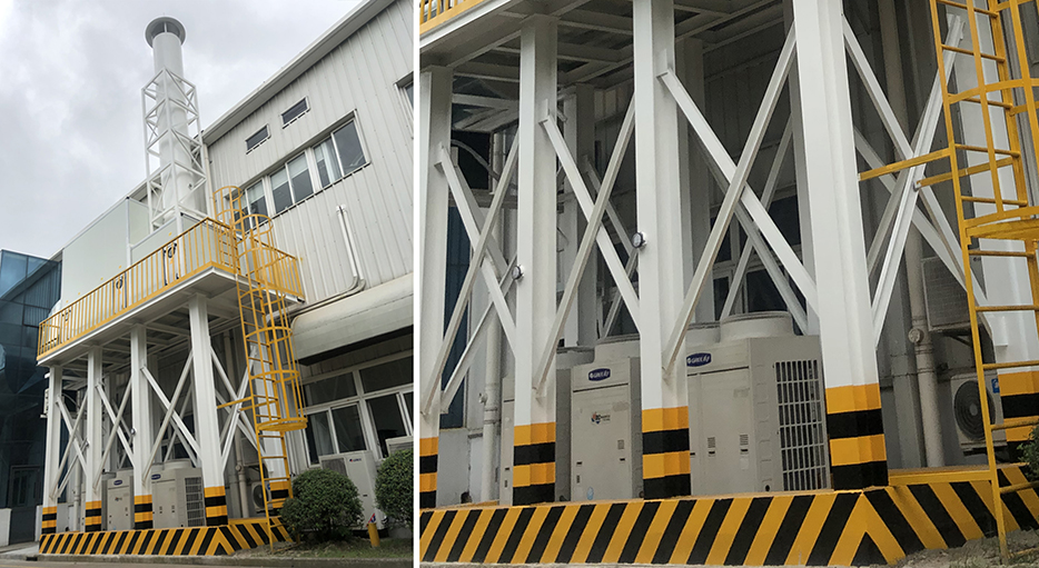 今年会提供的VOC排风三级过滤箱体技改。